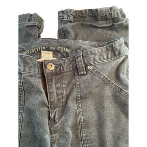 Duluth Trading Curvesetter Waistband Black Cargo‎ Pants 6x33